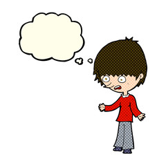 cartoon stressed out woman with thought bubble