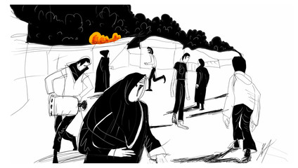 Camp de r&eacute;fugi&eacute;s Syriens