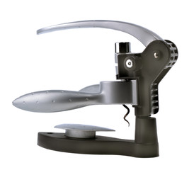 Corkscrew isolated on white background