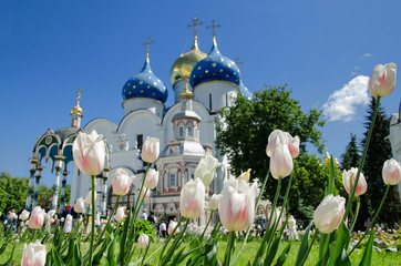 The Trinity Lavra of St. Sergius in Sergiyev Posad (Moscow region) - the most important Russian monastery of the Russian Orthodox Church