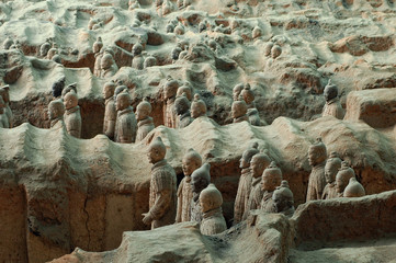 Terracotta Army near the city of Xian, China