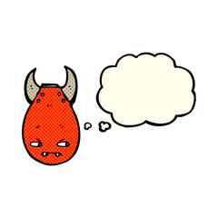 cartoon bomb with thought bubble