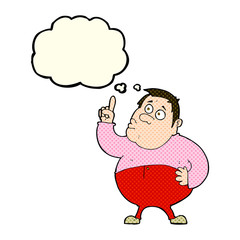 cartoon man asking question with thought bubble