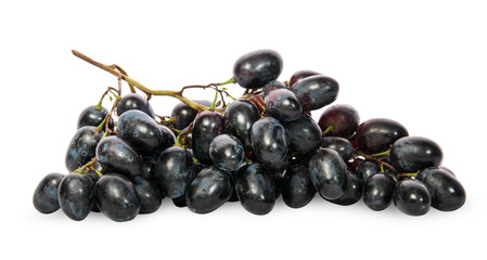 Bunch of ripe dark grapes