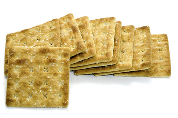 Sugar crackers isolated on the white background