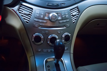 Obraz na płótnie Canvas lever of transmission of car