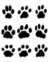 Black print of jaguar paw, vector 2 © Design Studio RM
