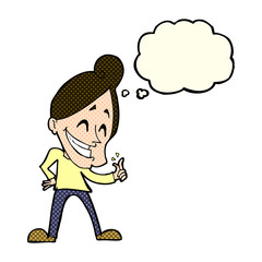 cartoon man snapping fingers with thought bubble