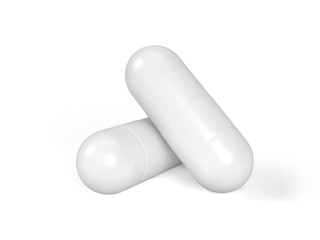 pills isolated on white background
