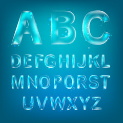 Font alphabet.