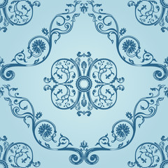 Seamless vintage pattern texture. Wallpaper background