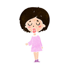 cartoon woman explaining her point