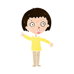 cartoon woman explaining her point