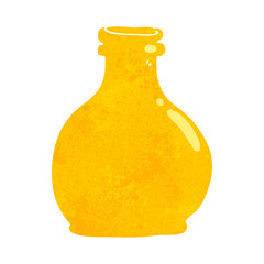 cartoon old glass vase
