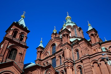 Fototapeta na wymiar Uspenski-Kathedrale in Helsinki