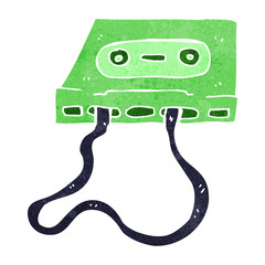 cartoon cassette tape