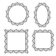 Set of Circle Decorative Frames