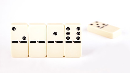 New year 2016 , and past year 2015 goes away with domino stones