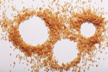 Organic frame background. Food texture