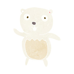 cartoon polar bear cub