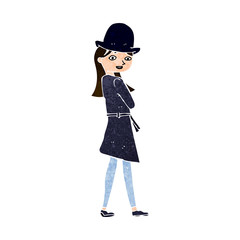 cartoon female spy