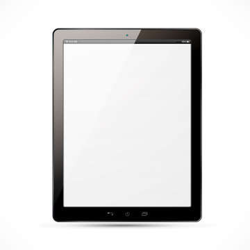 The new tablet with white screen