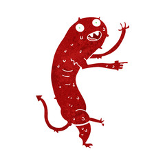 cartoon gross little monster