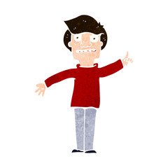 cartoon man asking question