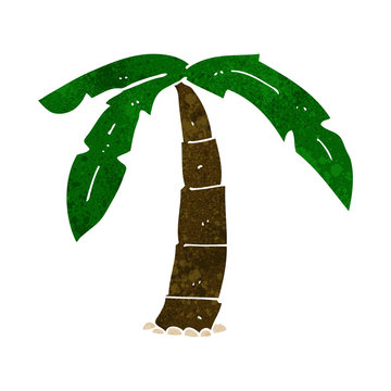 cartoon palm tree
