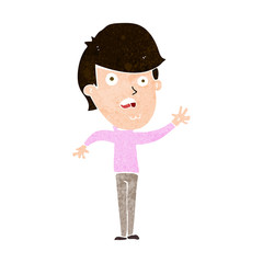 cartoon unhappy boy