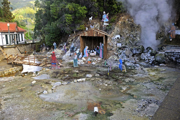 Fototapeta premium Christmas decorations, San Miguel Island, Azores