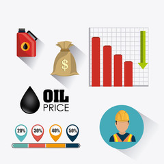 Petroleum and oil industry infographic design