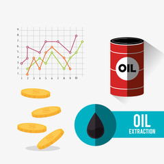 Petroleum and oil industry infographic design