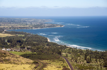 Kapaa, Wailua Aerial, Kauai, Hawaii