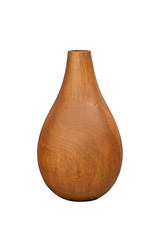 Handcraft wood vase.