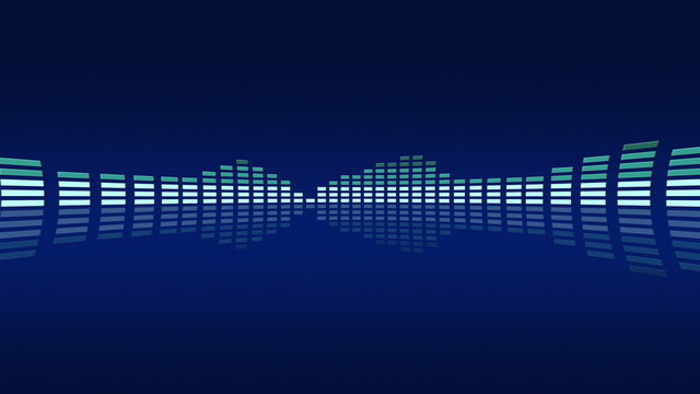 Animated electronic music VU meters. Seamless loop-able