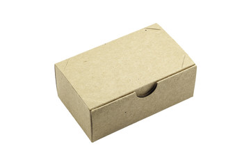 Cardboard box isolated on white background
