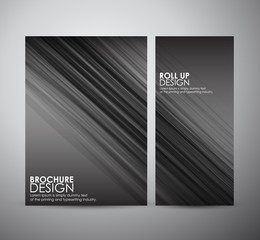 Brochure business design template or roll up. Vector Illustration.