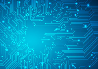 Technological vector background with a circuit board texture