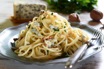 Pasta with gorgonzola