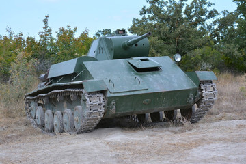 Fototapeta premium Soviet tank of period of the second world war