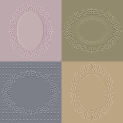 embossed vintage frames