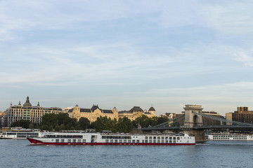 View at Danube river in Budapest, Hungary