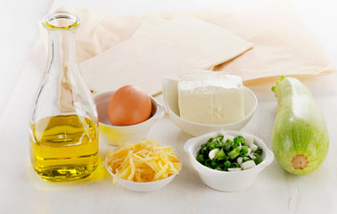 Vegetable pie ingredients