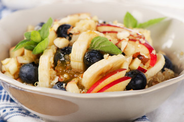 Healthy breakfast quinoa