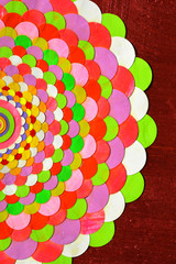 Mandala. Holiday Card. Flyer. Spiritual, yoga and meditation background.