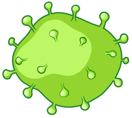 Round bacteria with bumps