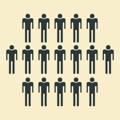 People Icon - Population, Team, Group, Crowd, Society, Community etc.