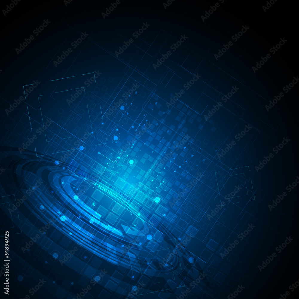 Poster vector abstract background hi tech concept dynamic and movement design