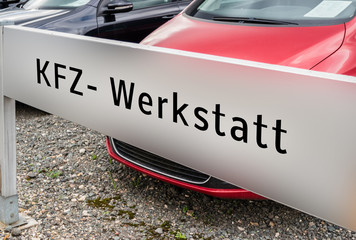 Kfz Werkstatt Schild